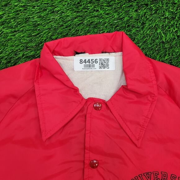 Vintage 70s University-of-Louisville Coach Jacket Large 23x29 Lined - Picture 3 of 14